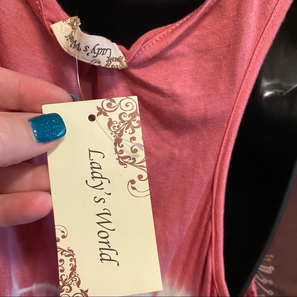 LADY’S WORLD Boutique Tie Dye Vest Small Medium - Picture 9 of 12